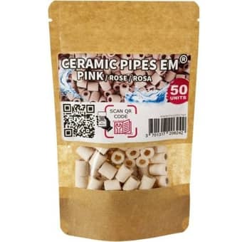 Perles EM céramique roses