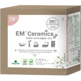 Perles EM céramique roses