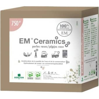 Pink EM ceramic beads