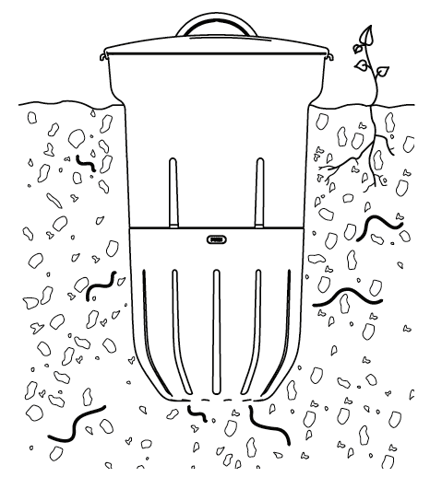 In-Ground à enterrer dans votre jardinière
