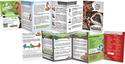 Mini-guide du lombricompostage fournis avec les vers