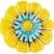 Daisy, mini ceramic flower